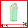 bpa free wholesale transparent plastic shaker bottle with straw